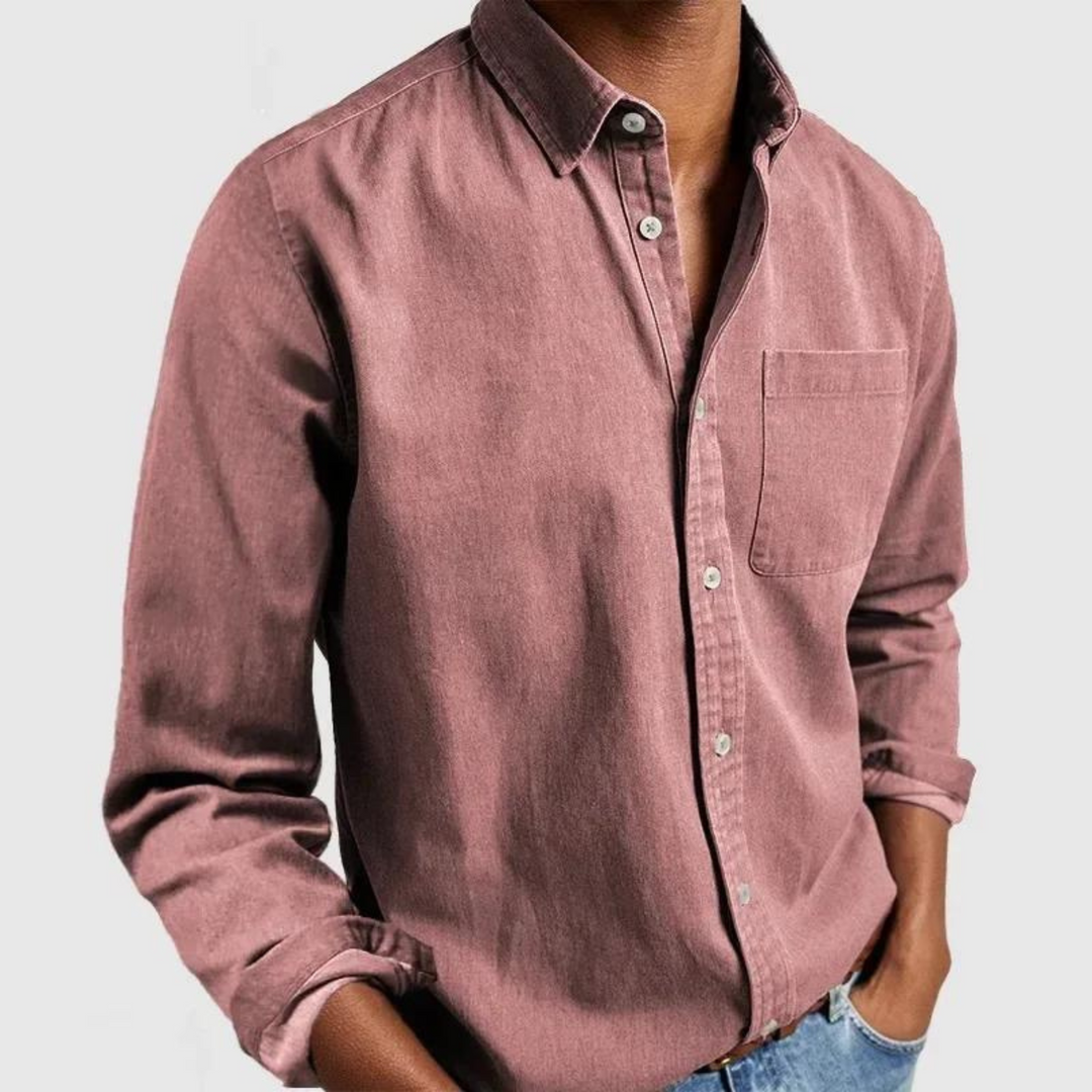 Camicia casual elegante traspirante e versatile per uomo