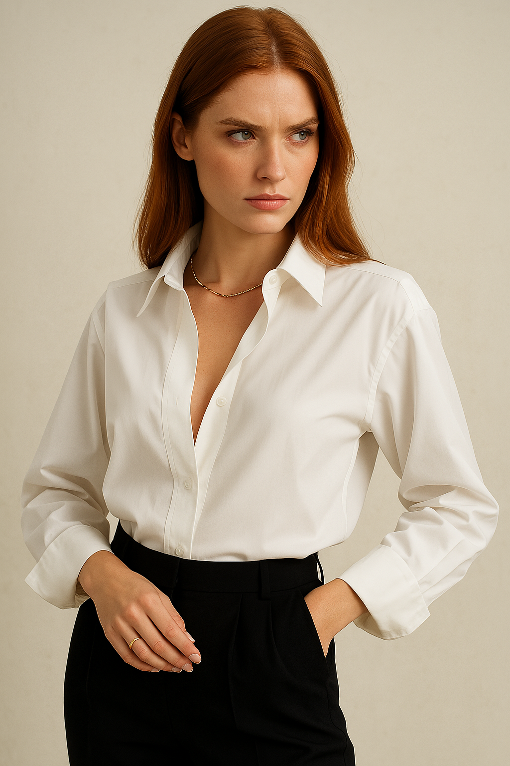 Camicia donna elegante in cotone 100%