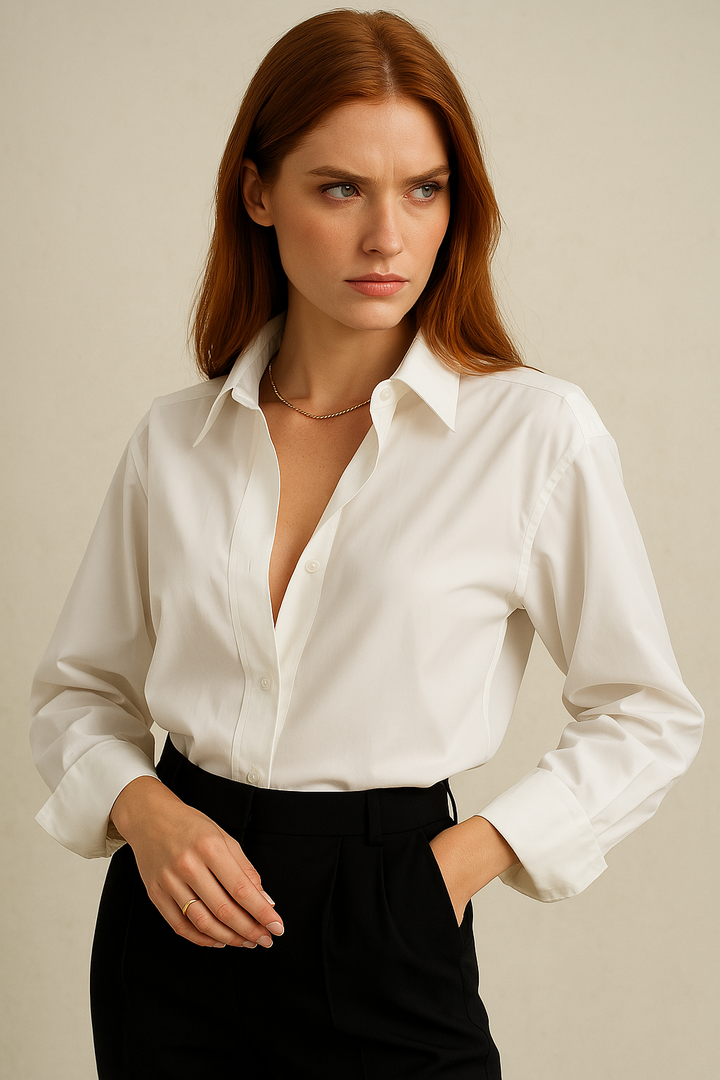 Camicia donna elegante in cotone 100%