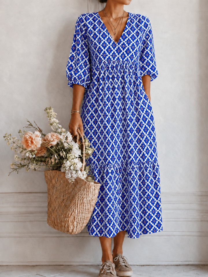 Abito boho estivo donna floreale e leggero