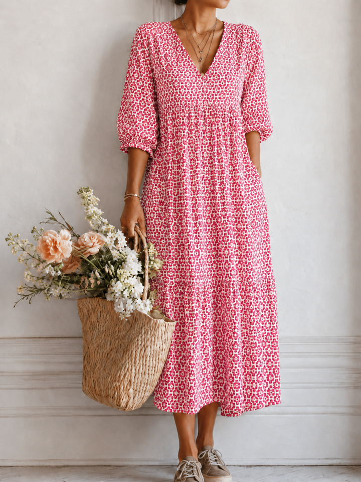 Abito boho estivo donna floreale e leggero