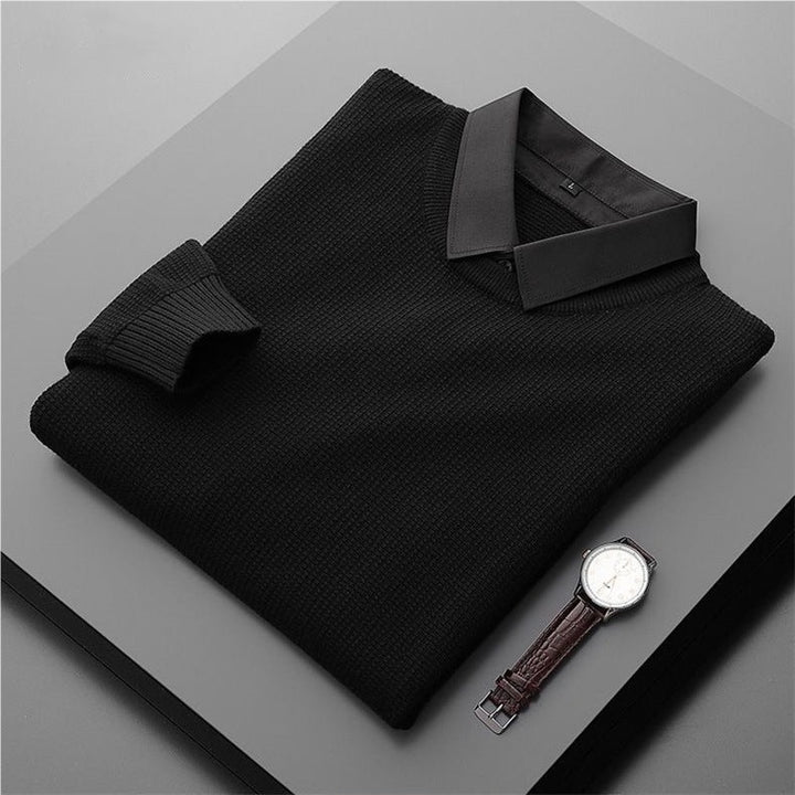 Maglione con colletto elegante e confortevole per uomo