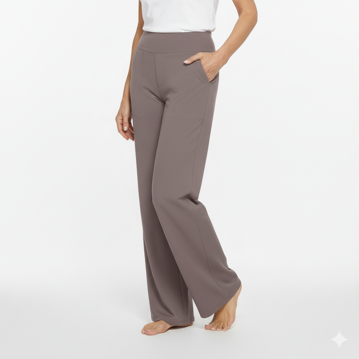 Pantaloni donna eleganti e comodi a vita alta stretch
