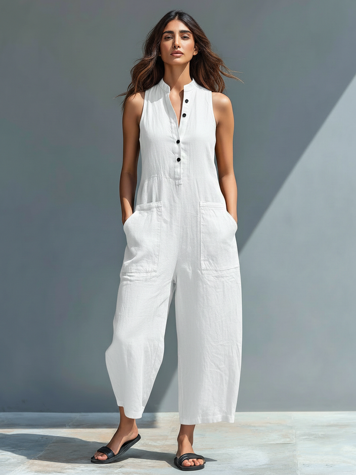 Salopette donna in lino elegante e comoda