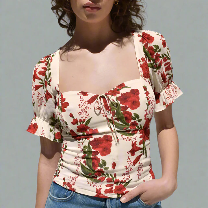 Blusa donna floreale elegante e femminile