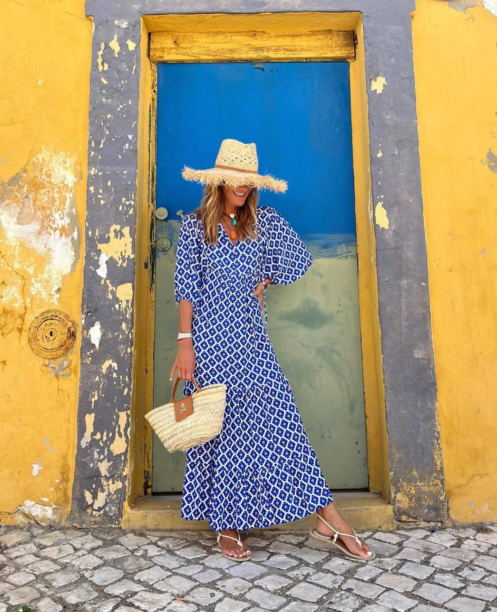 Abito boho estivo donna floreale e leggero
