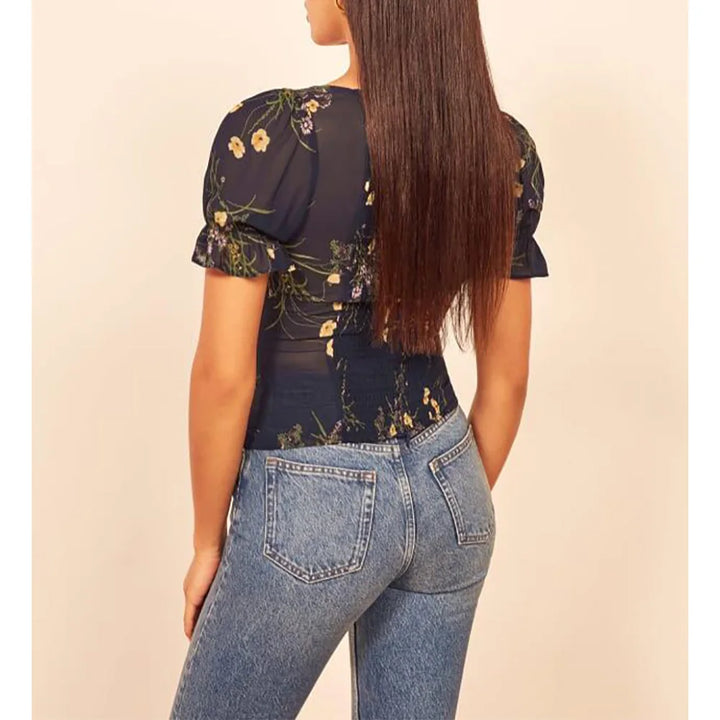 Blusa donna floreale elegante e femminile
