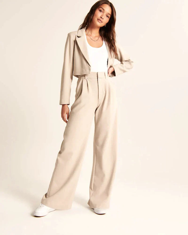 Pantaloni donna eleganti a gamba larga leggeri e confortevoli