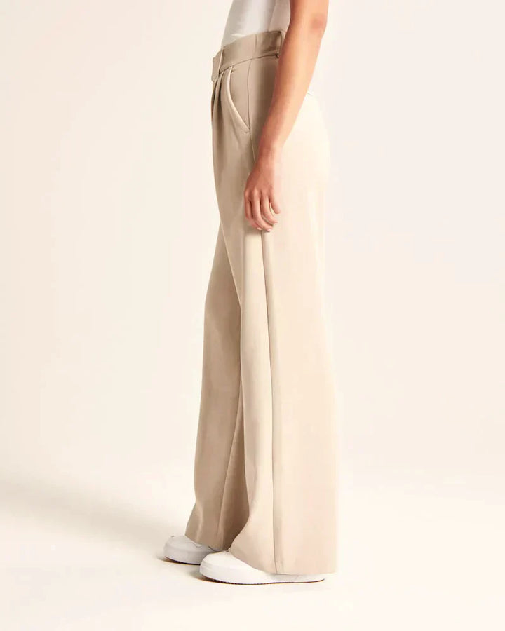 Pantaloni donna eleganti a gamba larga leggeri e confortevoli