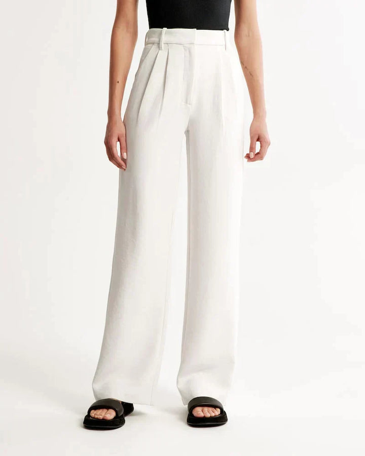 Pantaloni donna eleganti a gamba larga leggeri e confortevoli