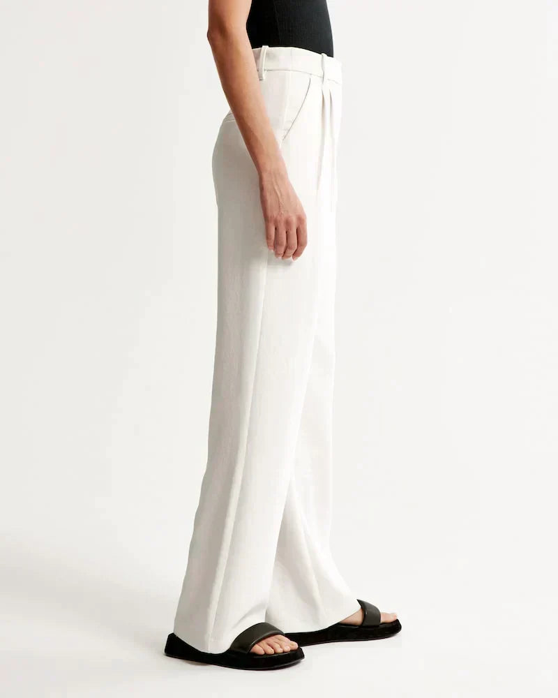 Pantaloni donna eleganti a gamba larga leggeri e confortevoli