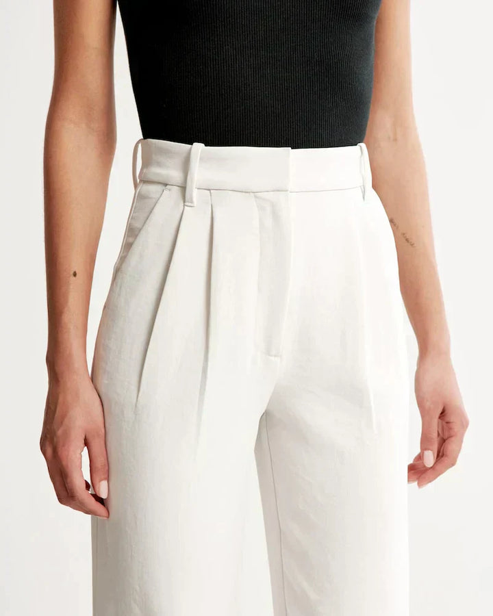 Pantaloni donna eleganti a gamba larga leggeri e confortevoli