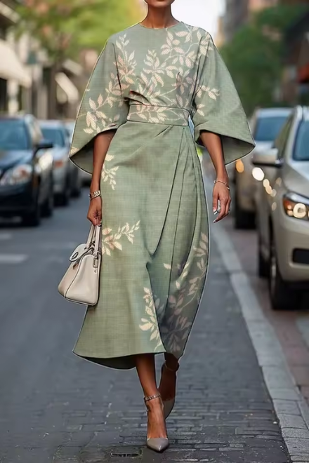 Abito floreale da donna elegante e leggero estivo