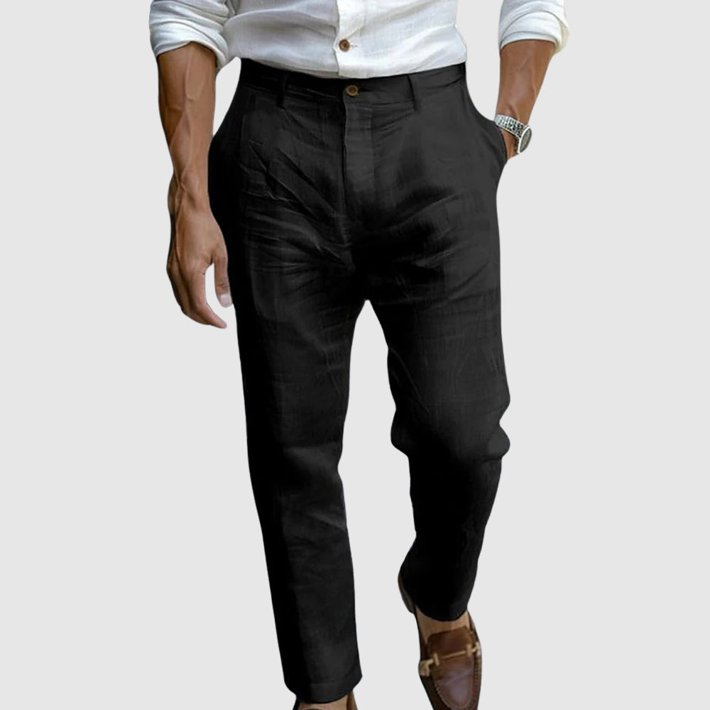 Pantaloni uomo estivi eleganti chic leggeri e traspiranti