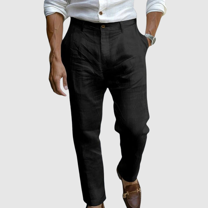 Pantaloni uomo estivi eleganti chic leggeri e traspiranti