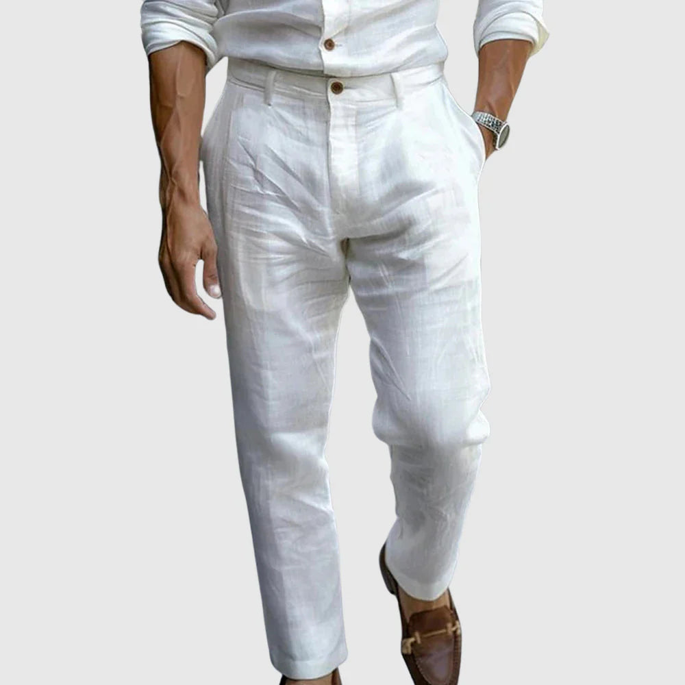 Pantaloni uomo estivi eleganti chic leggeri e traspiranti