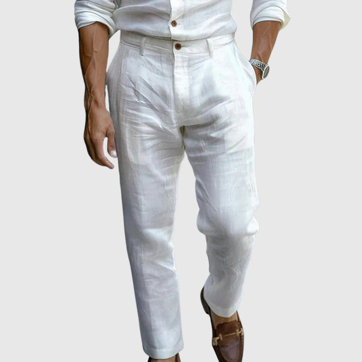 Pantaloni uomo estivi eleganti chic leggeri e traspiranti