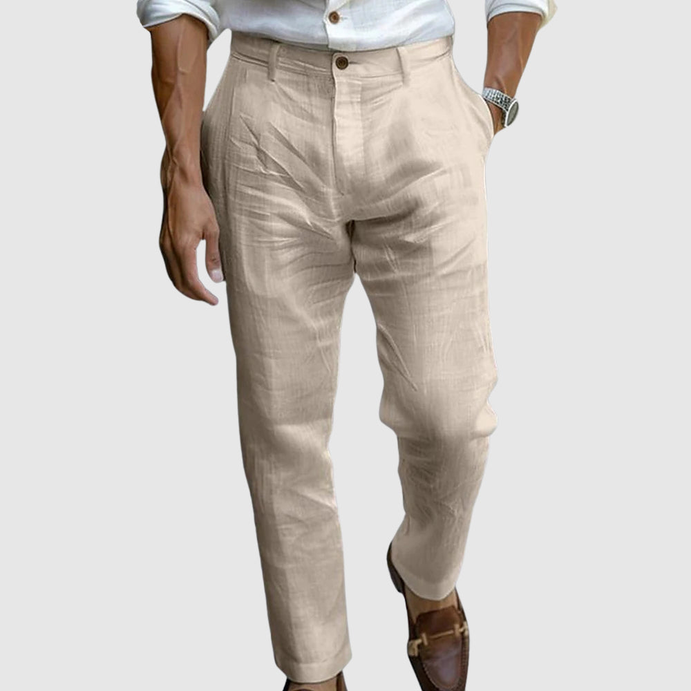 Pantaloni uomo estivi eleganti chic leggeri e traspiranti