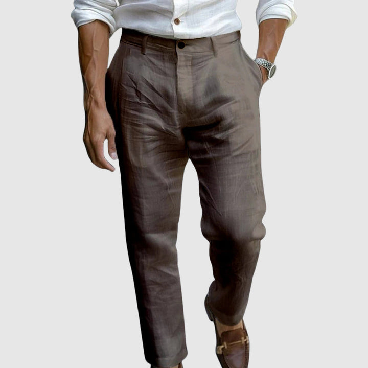 Pantaloni uomo estivi eleganti chic leggeri e traspiranti