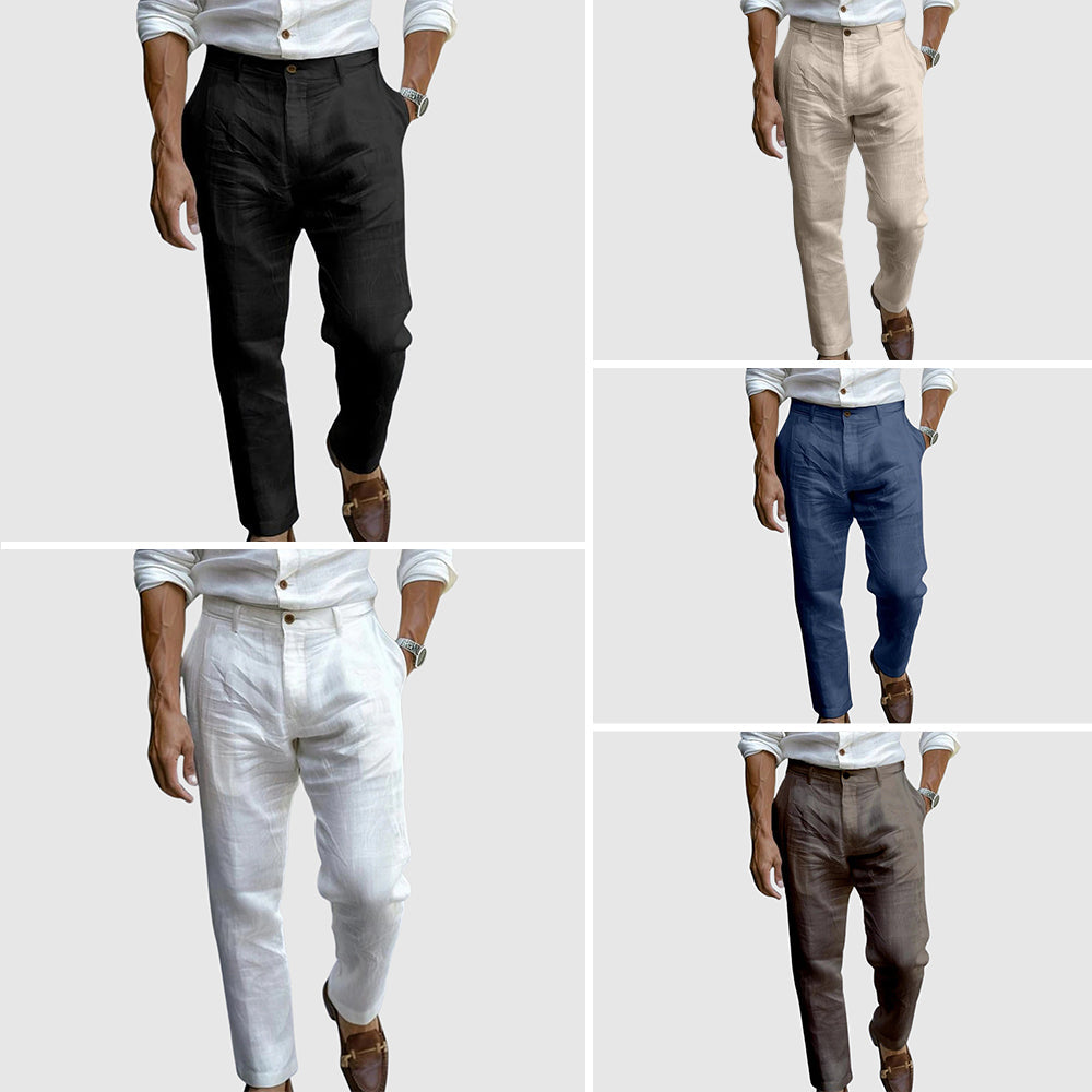 Pantaloni uomo estivi eleganti chic leggeri e traspiranti