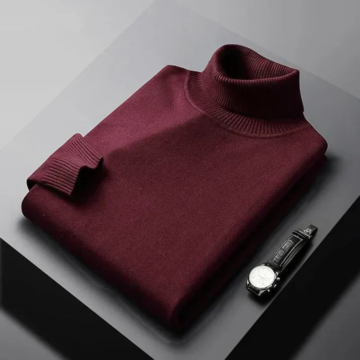 Maglione uomo dolcevita in cashmere 100% lusso elegante