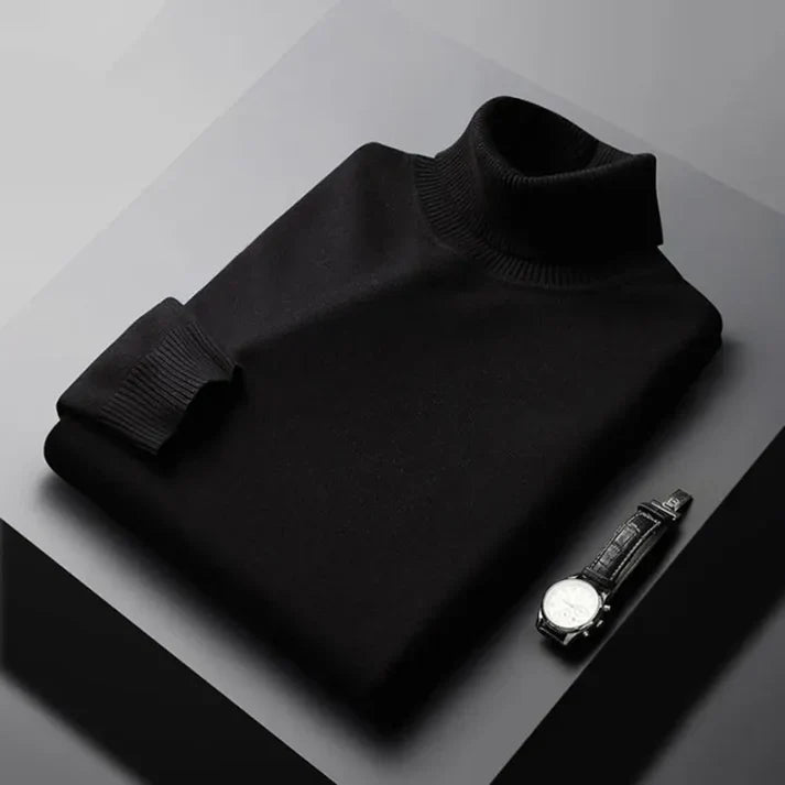 Maglione uomo dolcevita in cashmere 100% lusso elegante