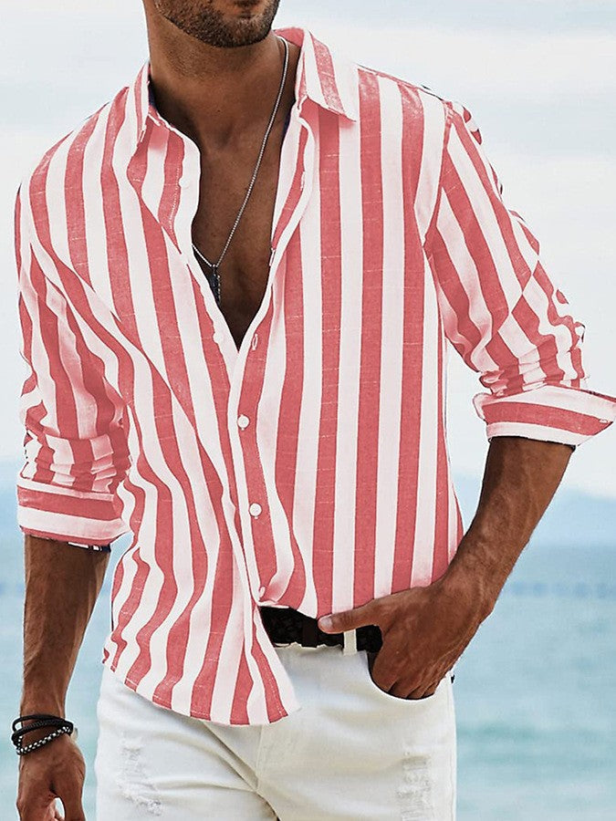 Camicia uomo a righe elegante e moderna