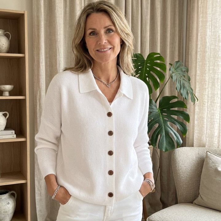 Blusa elegante in cotone morbido e traspirante per donna