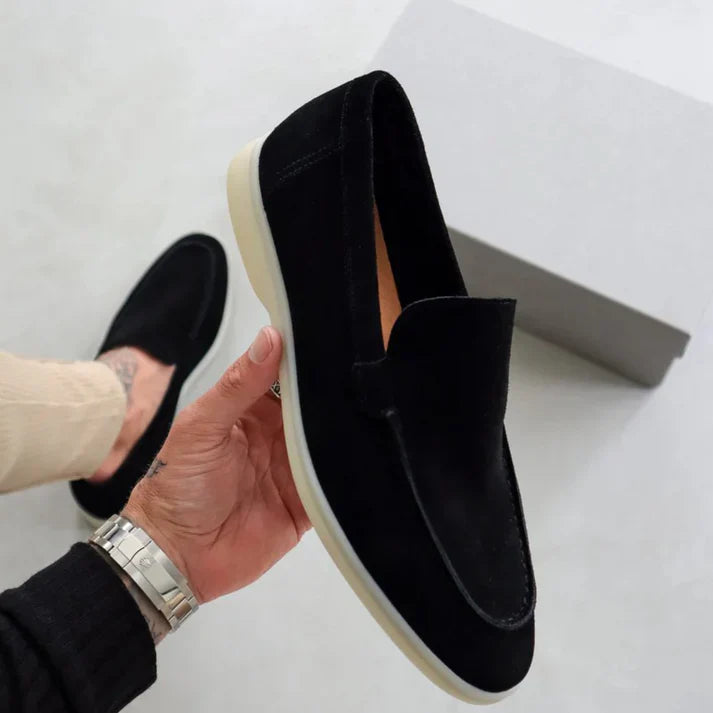 Mocassini uomo eleganti in suede comfort quotidiano