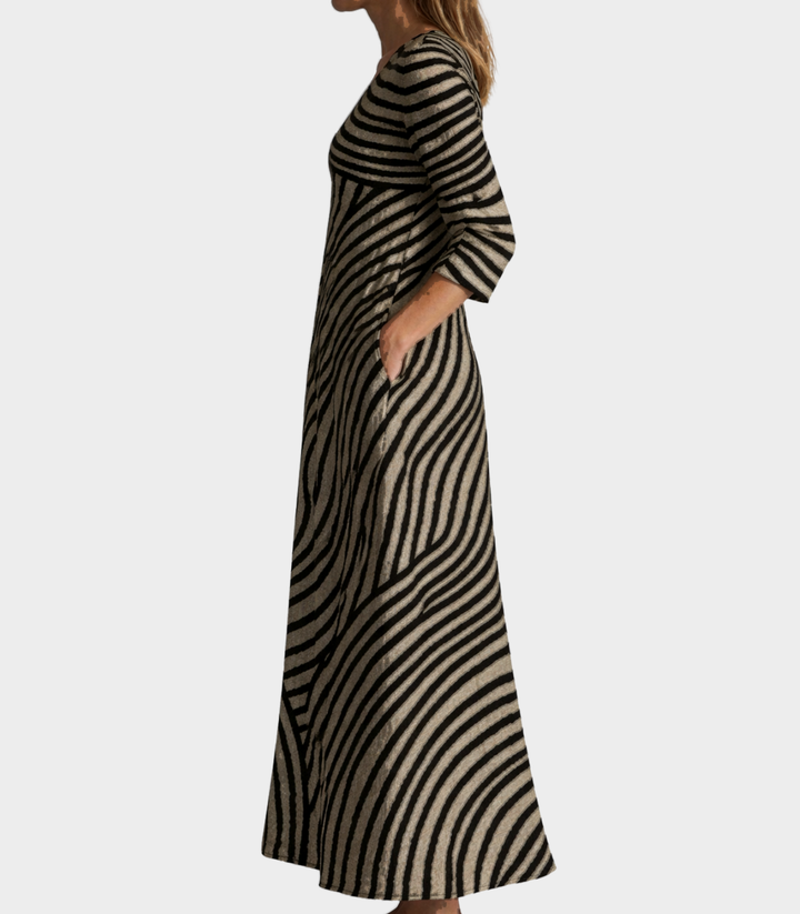 Abito midi elegante da donna stile classico e senza tempo