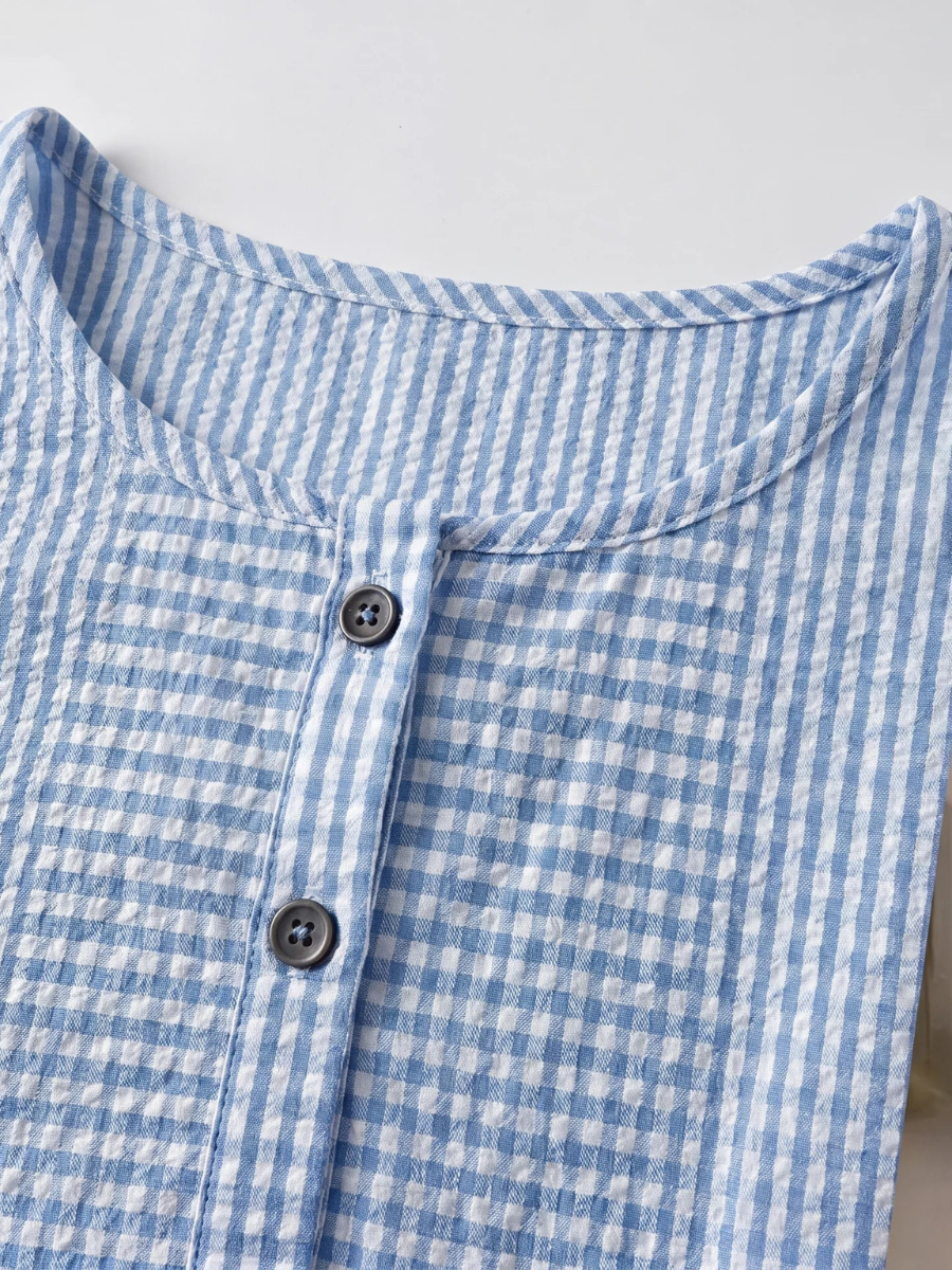 Blusa estiva donna a righe elegante e leggera