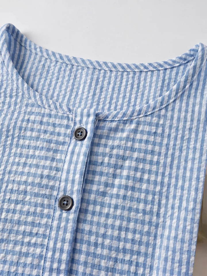 Blusa estiva donna a righe elegante e leggera