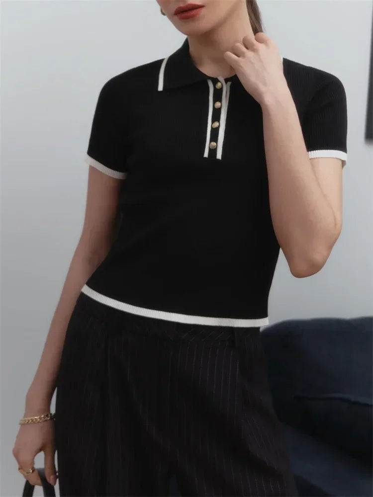 Polo donna elegante e aderente