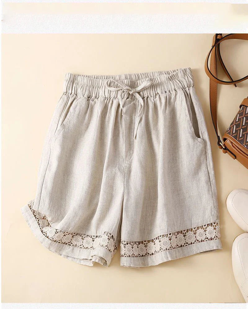 Short in lino leggero e comodo da donna