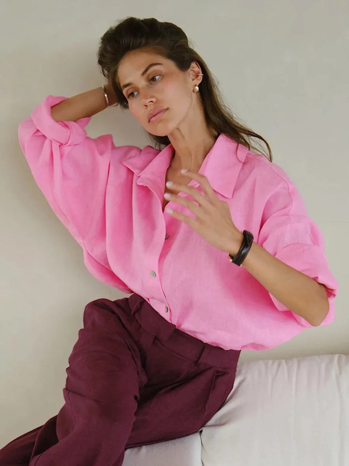 Camicia in cotone leggera e casual da donna
