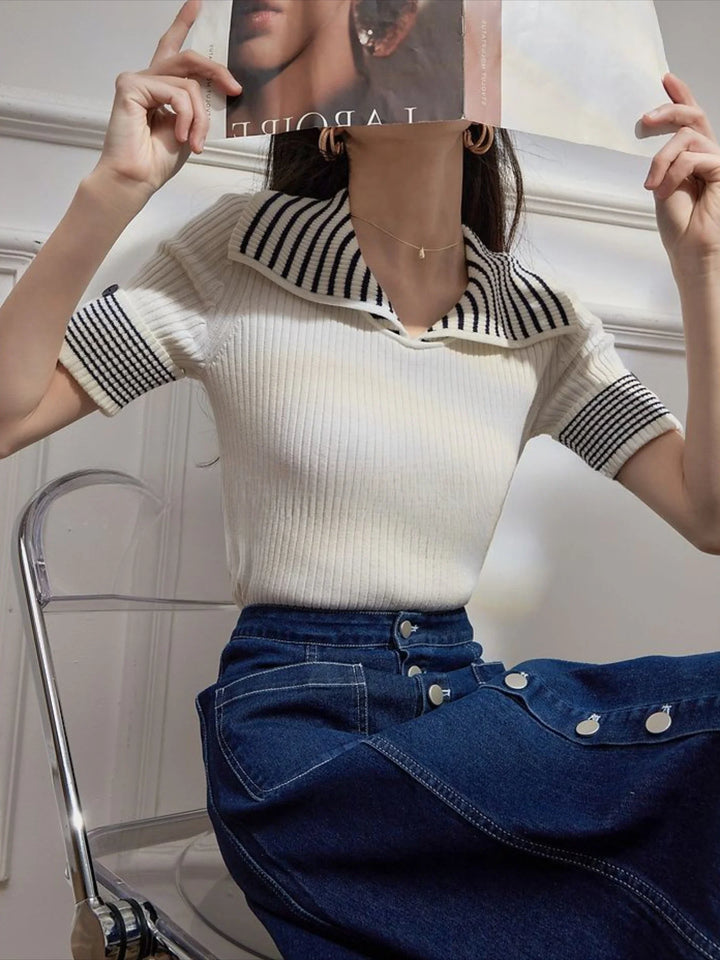 Top donna elegante in cotone leggero