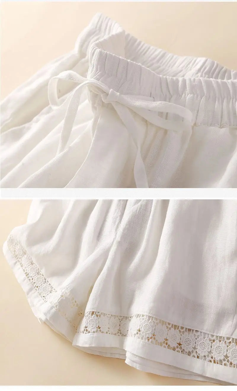 Short in lino leggero e comodo da donna