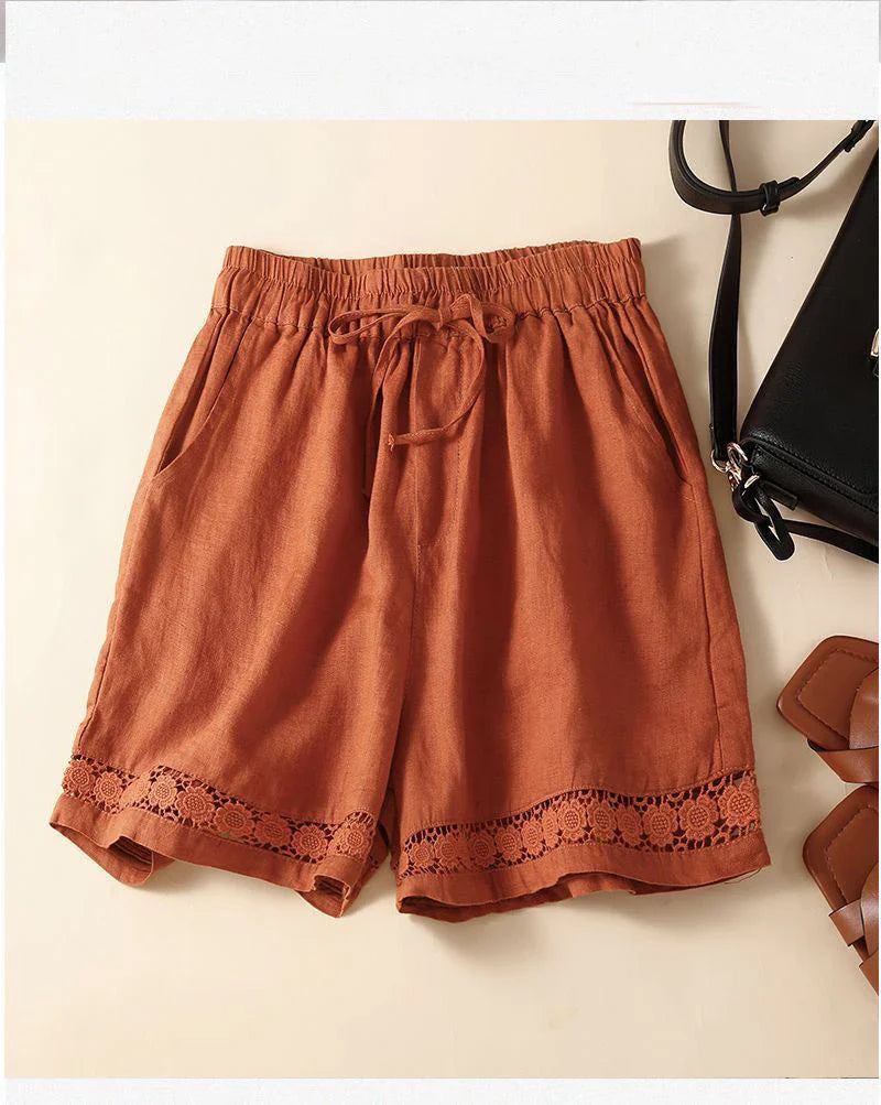 Short in lino leggero e comodo da donna