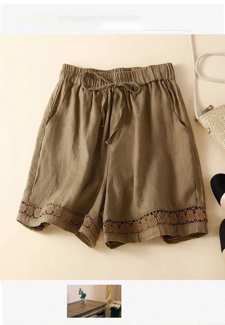 Short in lino leggero e comodo da donna