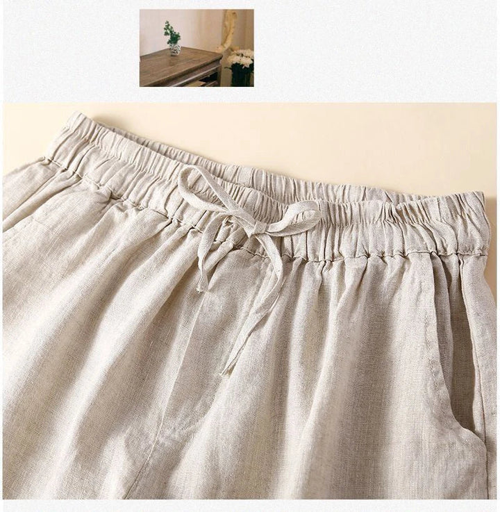 Short in lino leggero e comodo da donna