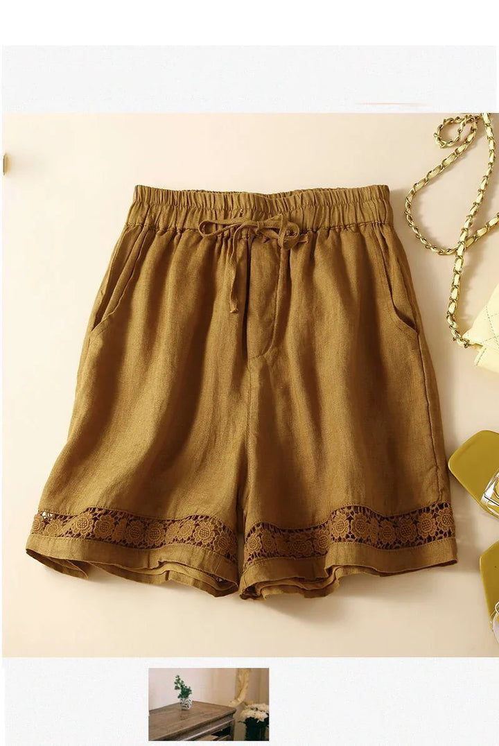 Short in lino leggero e comodo da donna