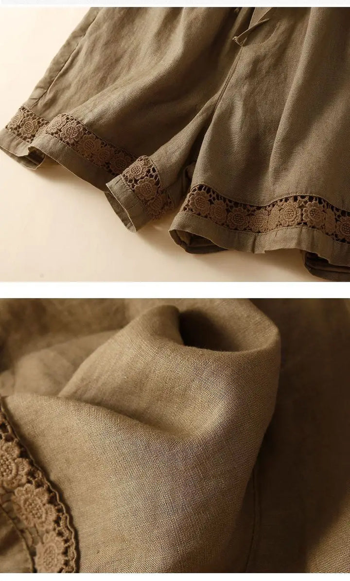 Short in lino leggero e comodo da donna