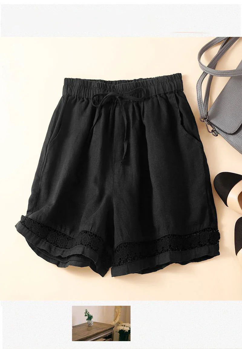 Short in lino leggero e comodo da donna