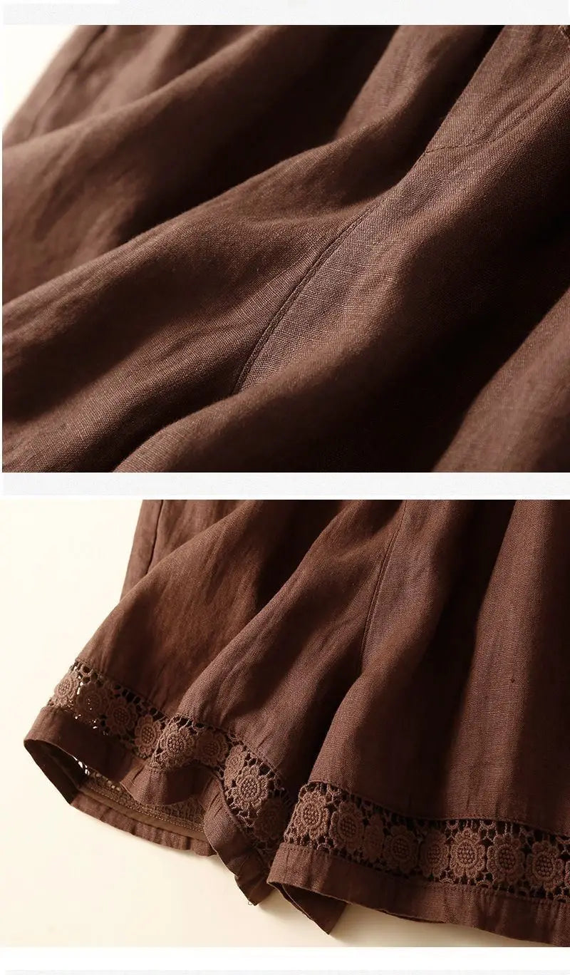 Short in lino leggero e comodo da donna