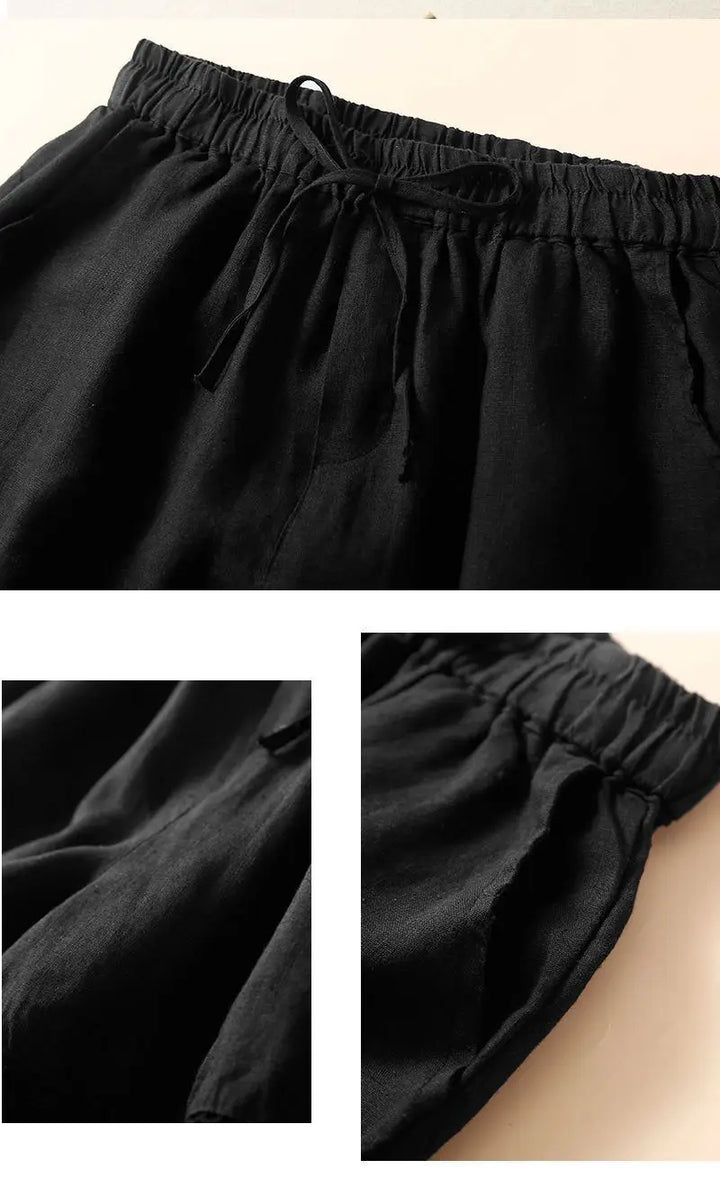 Short in lino leggero e comodo da donna