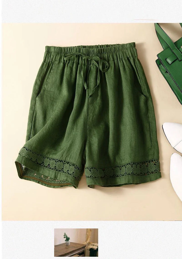 Short in lino leggero e comodo da donna