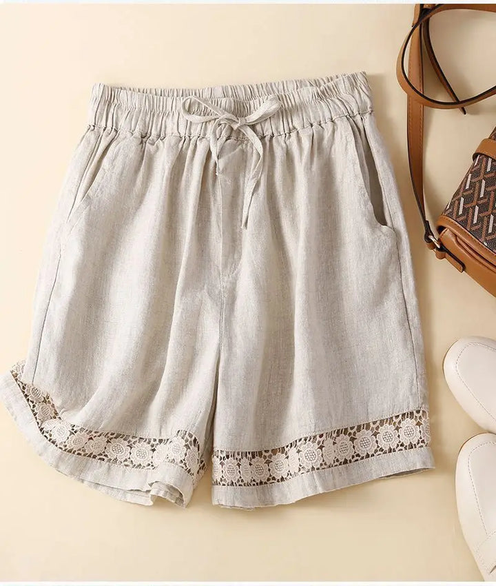 Short in lino leggero e comodo da donna
