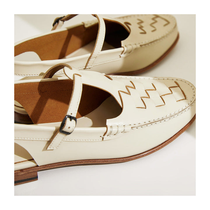 Sandali donna in pelle intrecciata eleganti e confortevoli