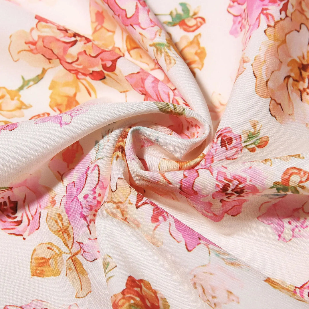 Abito midi floreale elegante e femminile da donna