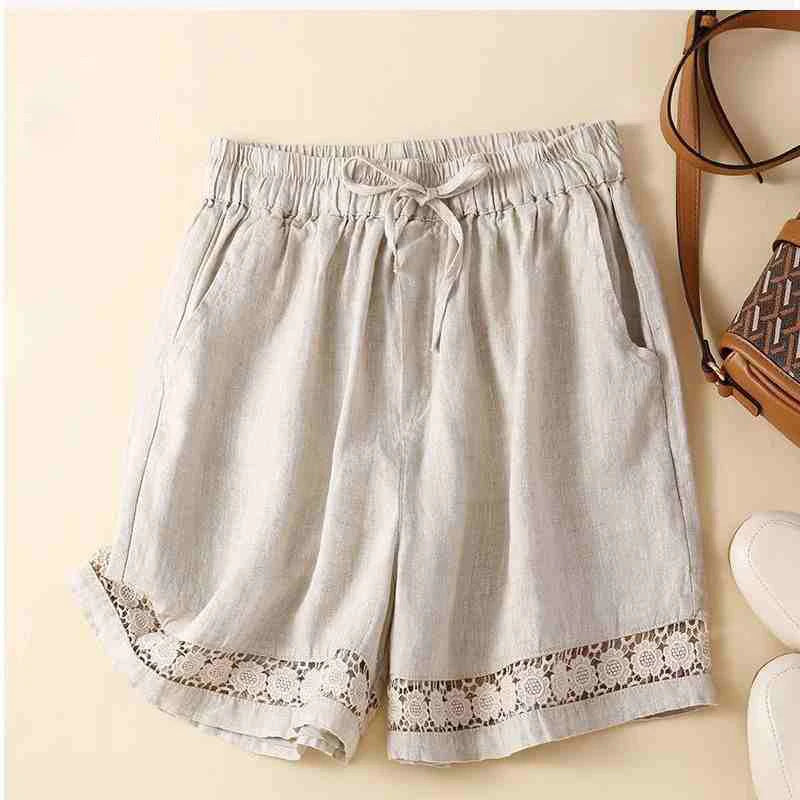 Short in lino leggero e comodo da donna
